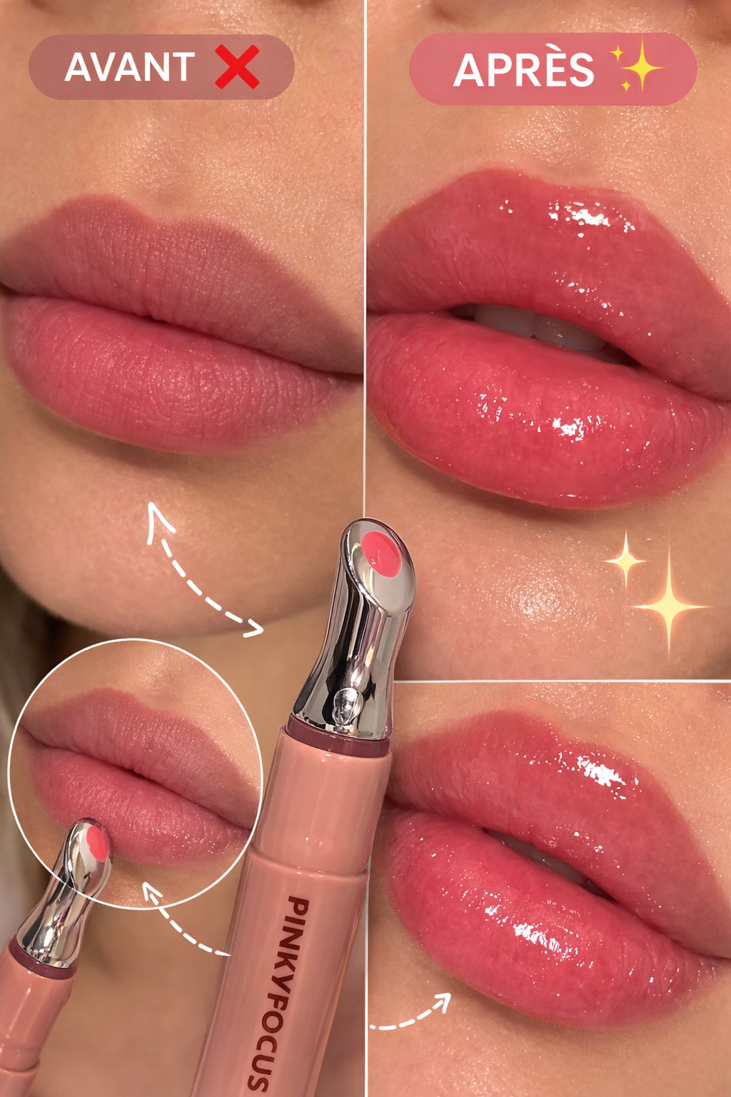 💋 Sérum Hydratant Lèvres Pinkyfocus